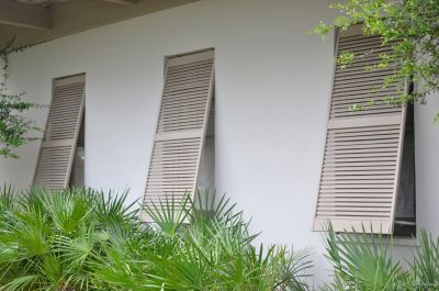 Damaged Storm Shutters